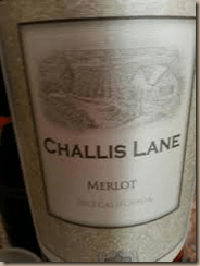 challis lane merlot