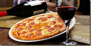 pizza wine
