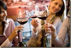 people drinking wine