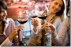 people drinking wine