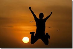jumping for joy