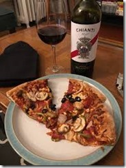 chianti and pizza