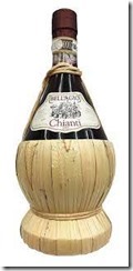 chianti in straw basket