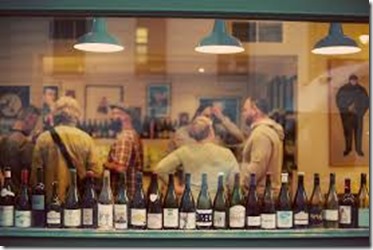 people drinking natural wine