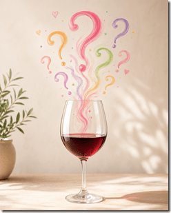 wine with question marks